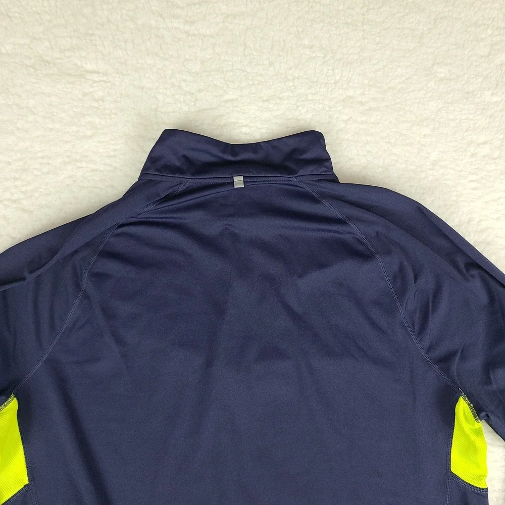 FILA Sport Sweater Mens‎ XL Navy Blue Fitted Running Performance Tech Golf